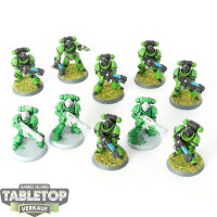 Space Marines - 10 Primaris Hellblasters - teilweise bemalt