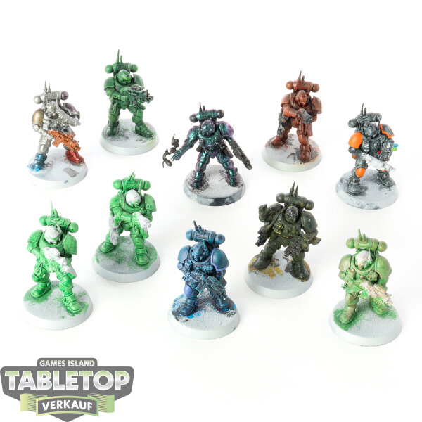 Space Marines - 10 Primaris Infiltrators - teilweise bemalt