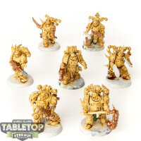 Death Guard - 7 x Plague Marines - teilweise bemalt