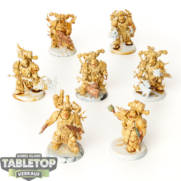 Death Guard - 7 x Plague Marines - teilweise bemalt