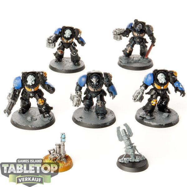 Space Marines - 5 x Terminator Squad - teilweise bemalt