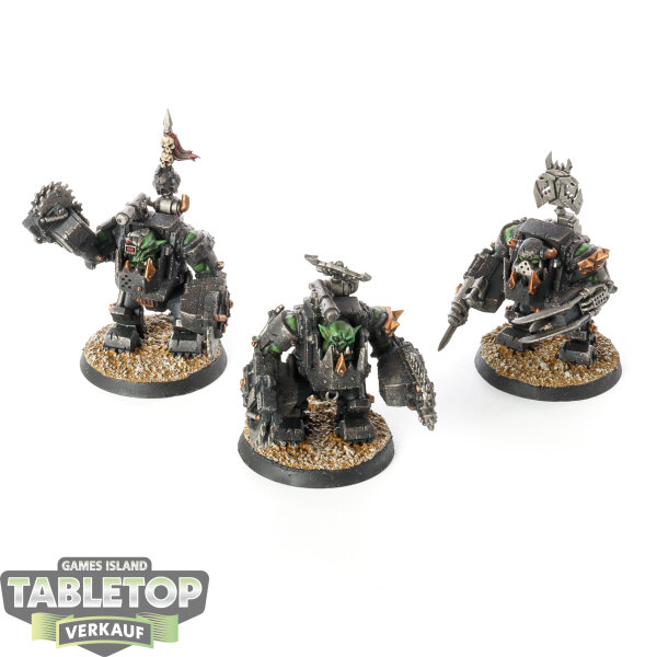 Orks - 3 Meganobz - bemalt