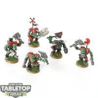 Orks - 5 Nobz - bemalt