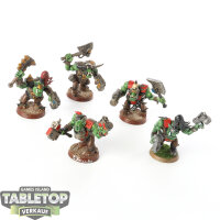 Orks - 5 Nobz - bemalt