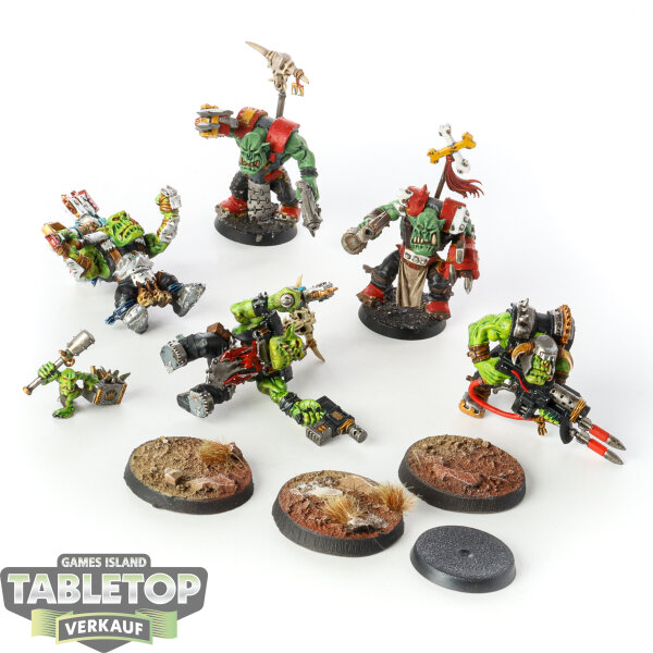 Orks - 5 Nobz - bemalt