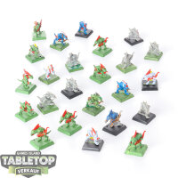 Lizardmen - 24x Skinks - teilweise bemalt