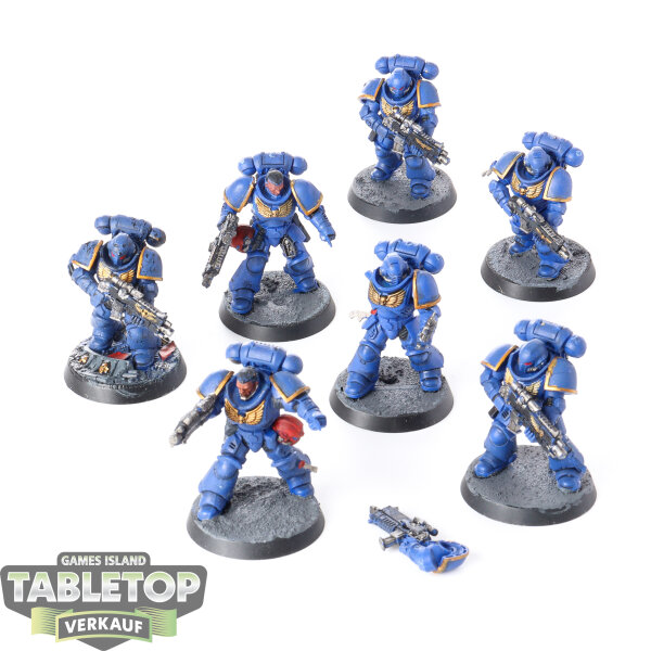 Space Wolves - 7x Tactical Squad - teilweise bemalt