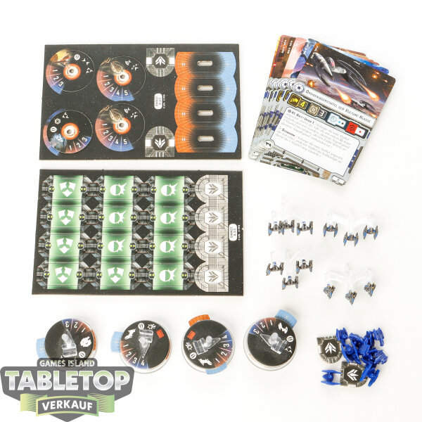 Star Wars Armada - 8x Separatist Fighter Squadrons - teilweise bemalt