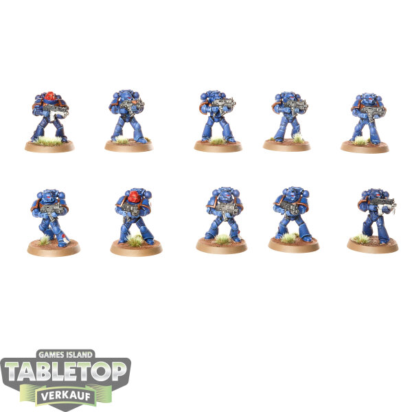 Space Marines - 10 Tactical Squad - bemalt