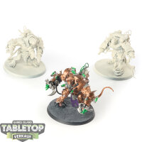 Skaven - 3 x Stormfiends - teilweise bemalt