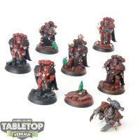 Chaos Space Marines - 7 x Chaos Space Marines - bemalt