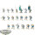 Ossiarch Bonereapers - 20 x Mortek Guard - teilweise bemalt