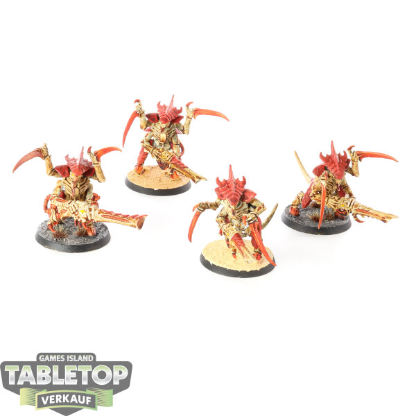 Tyraniden - 4 Tyranid Warriors - bemalt
