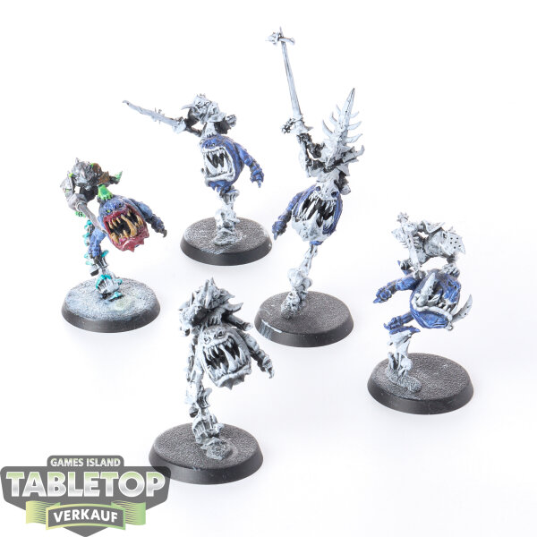 Gloomspite Gitz - 5x Boingrot Bounderz - teilweise bemalt