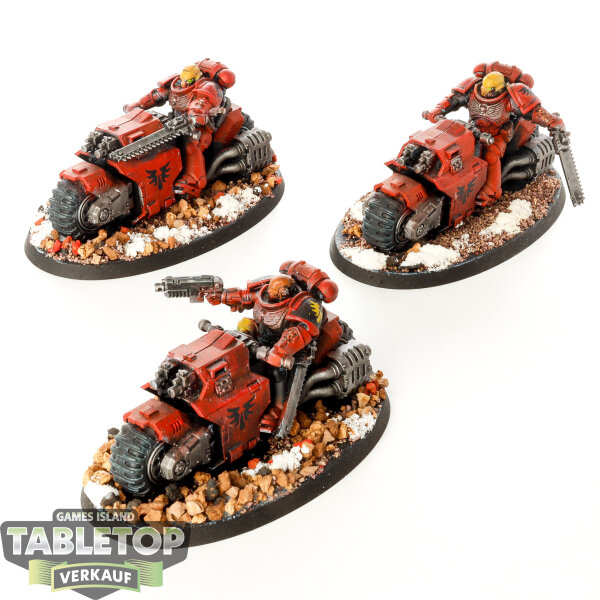 Blood Angels - 3 Outriders - bemalt