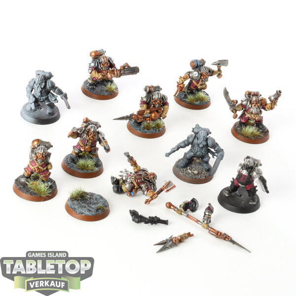 Kharadron Overlords - 10 Arkanaut Company - bemalt