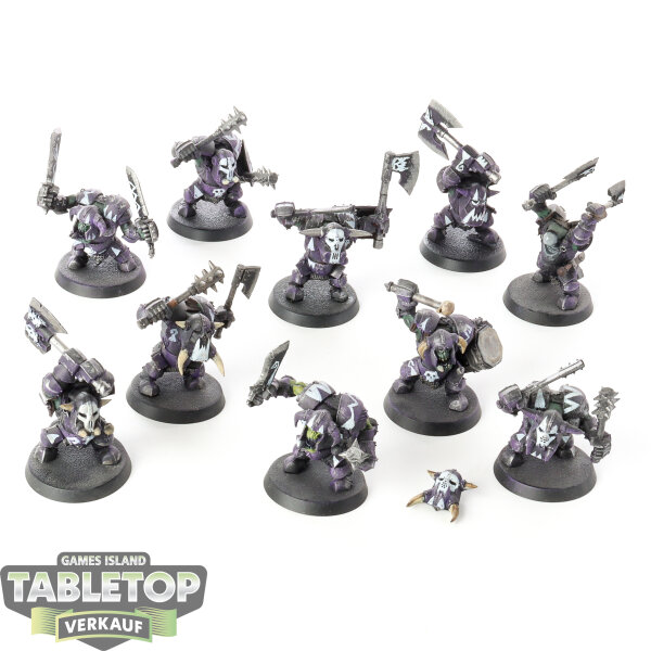 Orruk Warclans - 10 Ardboyz - bemalt