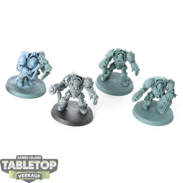 Space Wolves - 4x Terminators - grundiert