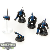 Tau Empire - 3x Stealth Battlesuits - teilweise bemalt