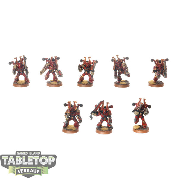 World Eaters - 8 x Khorne Berzerkers klassisch - bemalt
