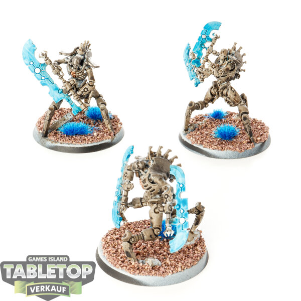 Necrons - 3 x Skorpekh Destroyers - teilweise bemalt
