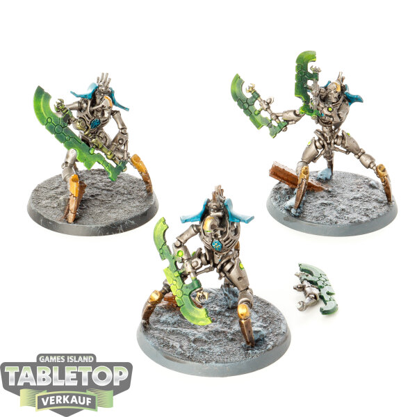 Necrons - 3 x Skorpekh Destroyers - bemalt