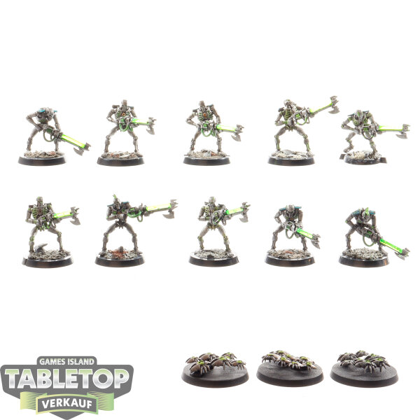 Necrons - 10 x Necron Warriors klassisch - bemalt