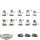 Necrons - 10 x Necron Warriors klassisch - bemalt