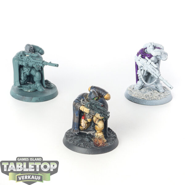 Space Marines - 3x Eliminators - teilweise bemalt