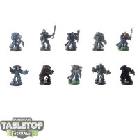 Space Wolves - 10x Grey Hunters - teilweise bemalt