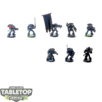 Space Wolves - 8x Grey Hunters - teilweise bemalt