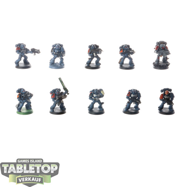 Space Wolves - 10x Taktische Marines - klassisch - teilweise bemalt