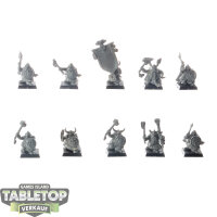 Dwarfen Mountain Holds - 10x Dwarf Warriors - unbemalt