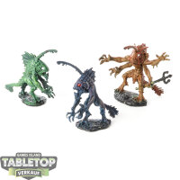 Miniaturen - 3x Tiik: Baron & 2x Warriors - teilweise...