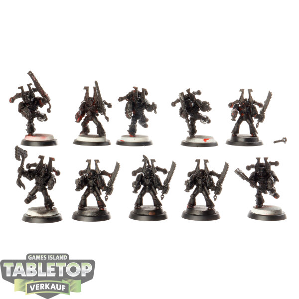 World Eaters - 10 Khorne Berzerkers klassisch - grundiert