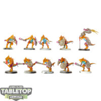 Seraphon - 10 Saurus Warriors - bemalt