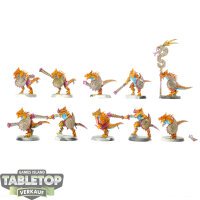 Seraphon - 10 Saurus Warriors - bemalt