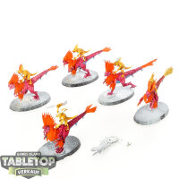 Seraphon - 5 Raptadon Hunters - bemalt