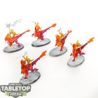 Seraphon - 5 Raptadon Hunters - bemalt