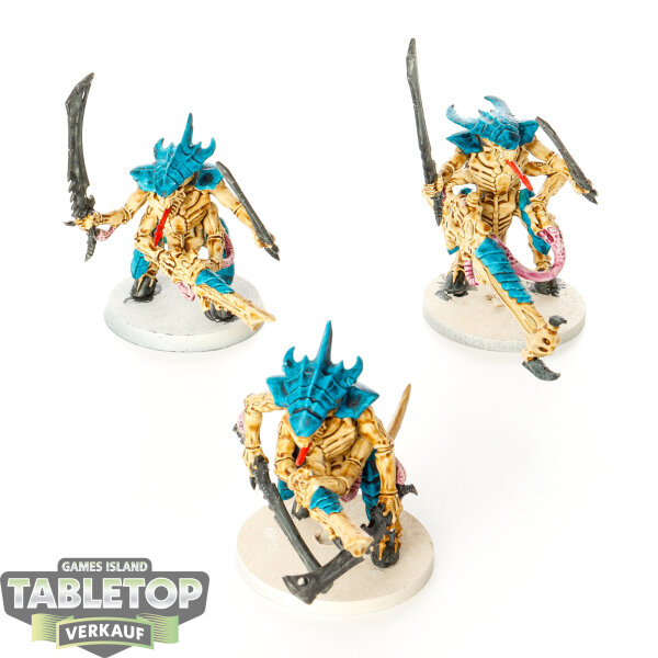 Tyraniden - 3x Tyranid Warriors - bemalt
