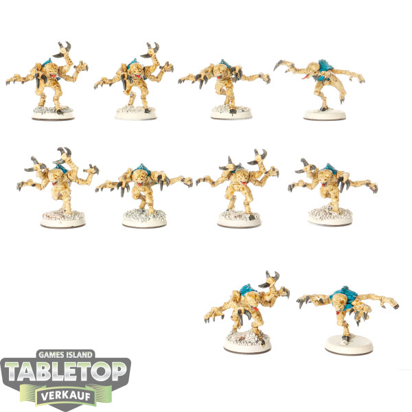 Tyraniden - 10x Genestealers - klassisch - bemalt