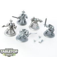 Grey Knights - 5 Grey Knights Terminator Squad - grundiert