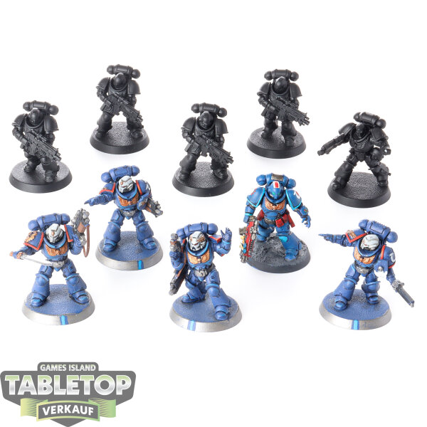 Ultramarines - 10x Intercessors - teilweise bemalt