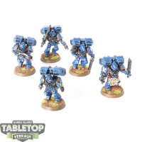 Ultramarines - 5x Assault Marines - bemalt