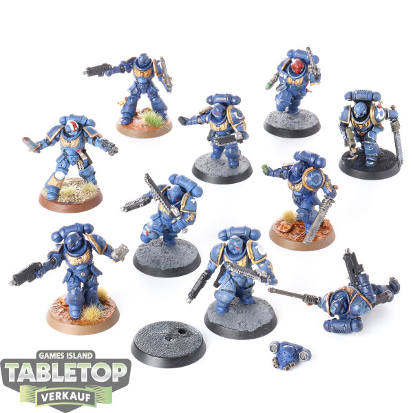 Ultramarines - 10x Assault Intercessors - bemalt