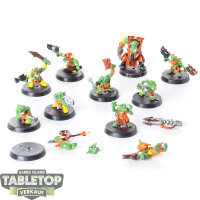 Orks - 11 Ork Gretchin - bemalt