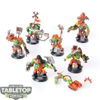 Orks - 6 Ork Nobz - bemalt