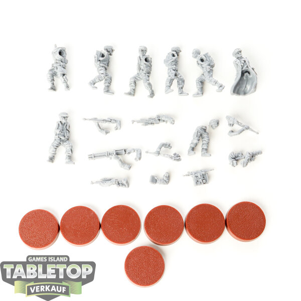 Rebellen - 7x Rebel Troopers - teilweise gebaut