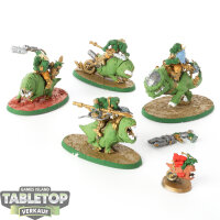 Orks - 4x Squighog Boyz - teilweise bemalt