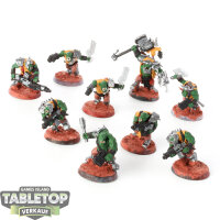 Orks - 9x Boyz - teilweise bemalt